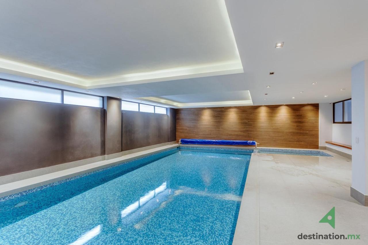 Charming Apartment With Pool, Gym, And Jacuzzi - Kansas 113 墨西哥城 外观 照片